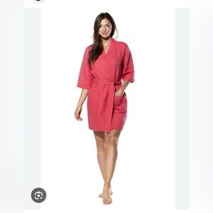 Women's Pink Belted Robe